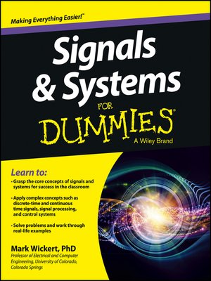 cover image of Signals and Systems For Dummies